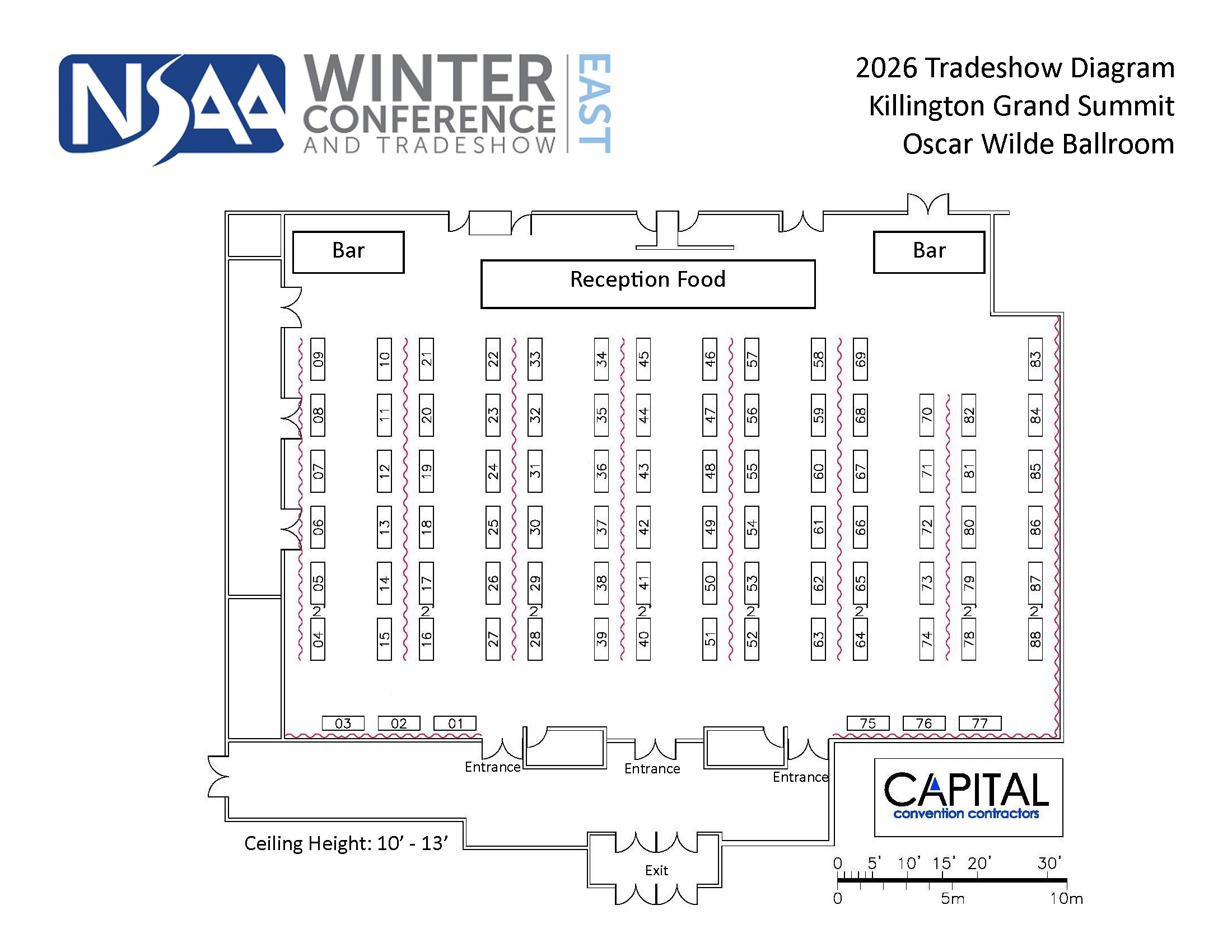 2026 Eastern Winter Conference Tradeshow Diagram