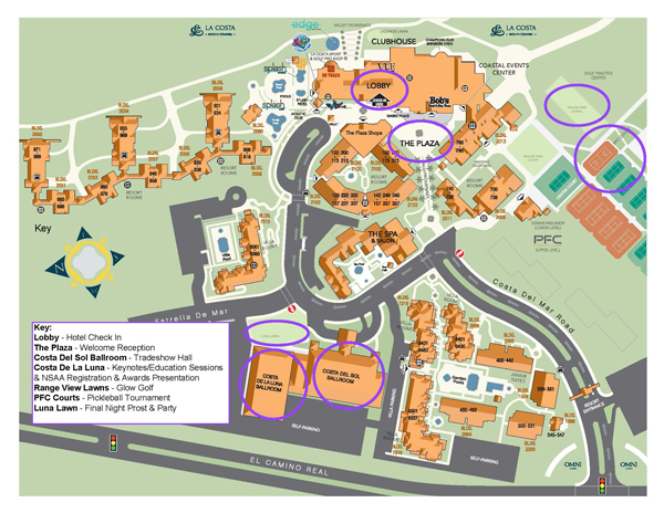 La Costa Marked Property Map