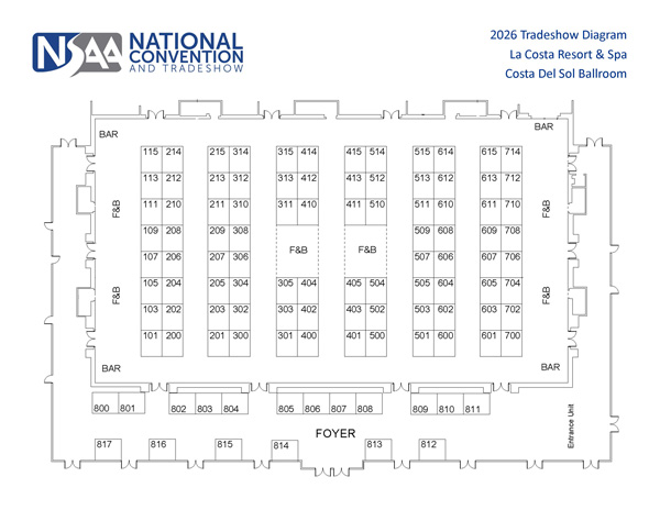 NC2026 Tradeshow Floor Diagram