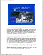 Learning About Lifts- PowerPoint