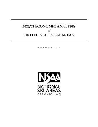 2020-21 Economic Analysis of U.S. Ski Areas