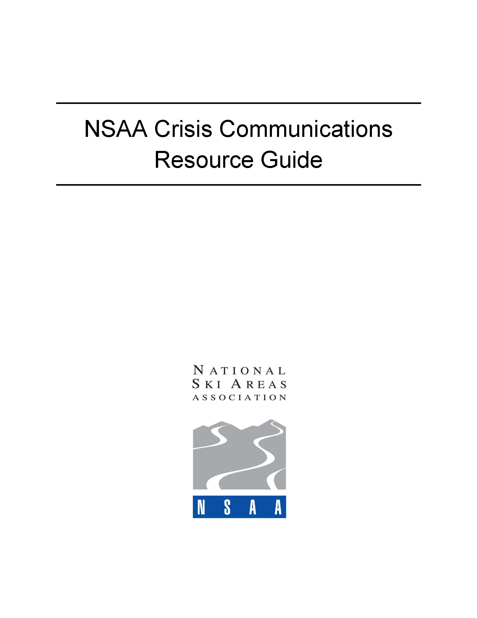 Crisis Communications Resource Guide