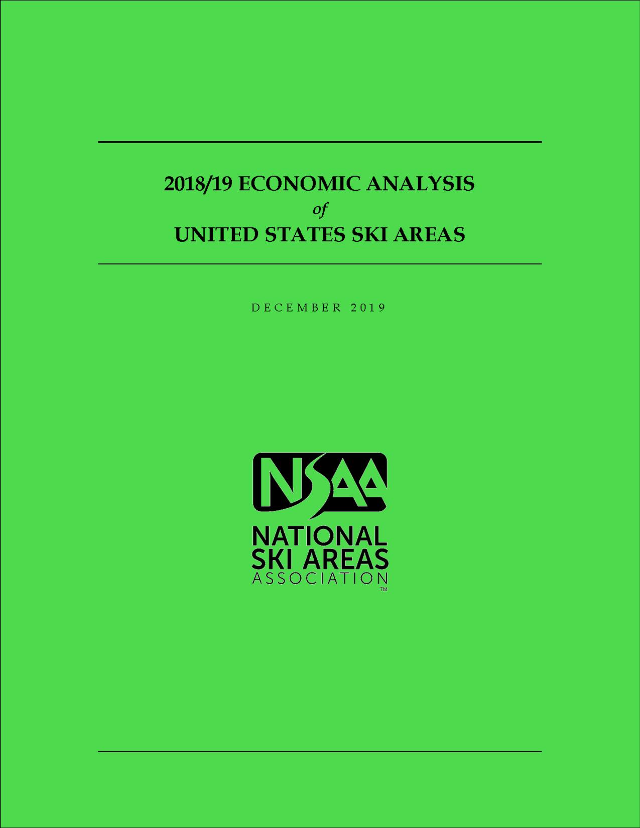 2018-19 Economic Analysis of U.S. Ski Areas